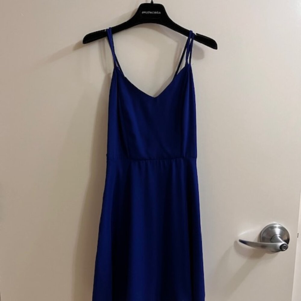 Forever 21 royal blue strappy mini dress